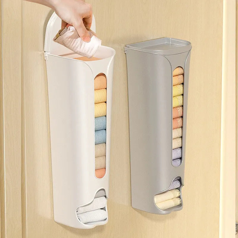 Wall Mount Socks Storage Box | Clear Wall-Mounted Cabinet Organizer
